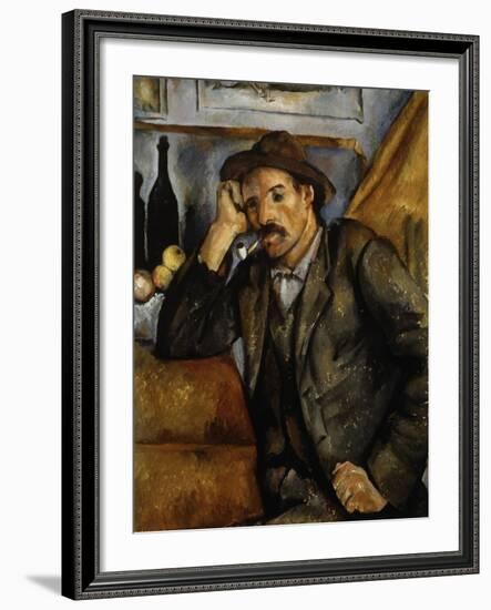 A Smoker, 1890-1892-Paul Cézanne-Framed Giclee Print