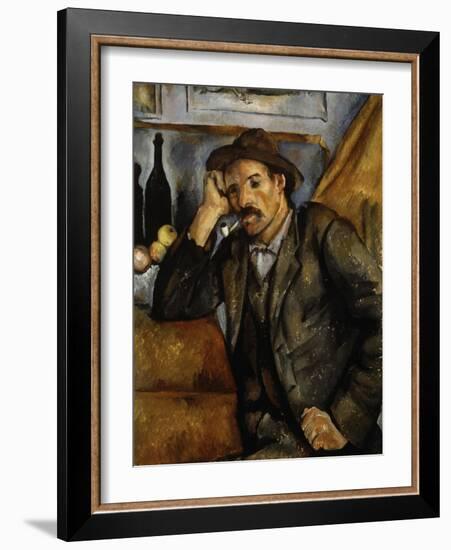 A Smoker, 1890-1892-Paul Cézanne-Framed Giclee Print