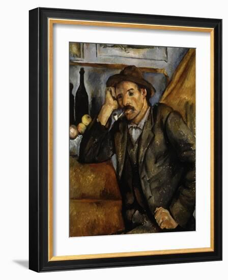 A Smoker, 1890-1892-Paul Cézanne-Framed Giclee Print