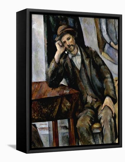 A Smoker, 1890-1892-Paul Cézanne-Framed Premier Image Canvas