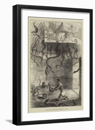 A Snake-House at Whydah, Dahomey, West Coast of Africa-Charles Robinson-Framed Giclee Print