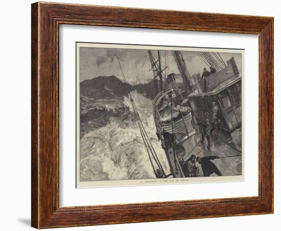 A Snorter in the Bay of Biscay-William Heysham Overend-Framed Giclee Print