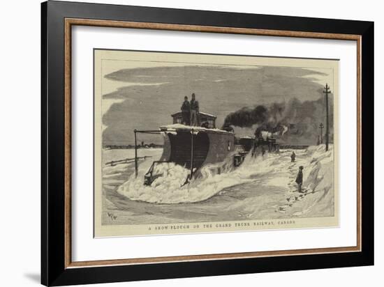 A Snow-Plough on the Grand Trunk Railway, Canada-William Lionel Wyllie-Framed Giclee Print