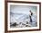 A Snowboarder at the Summit of Mount Affawat in Gulmarg, Kashmir, India-Julian Love-Framed Photographic Print