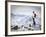 A Snowboarder at the Summit of Mount Affawat in Gulmarg, Kashmir, India-Julian Love-Framed Photographic Print