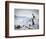 A Snowboarder at the Summit of Mount Affawat in Gulmarg, Kashmir, India-Julian Love-Framed Photographic Print