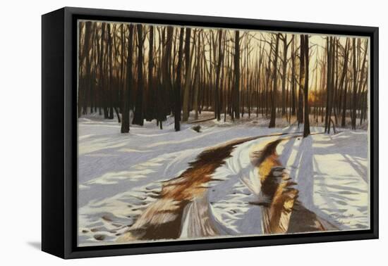 A Snowy Path at Tanglewood-Helen J. Vaughn-Framed Premier Image Canvas