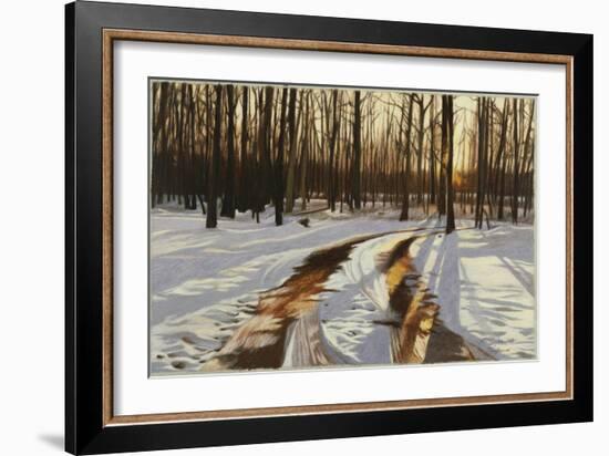 A Snowy Path at Tanglewood-Helen J. Vaughn-Framed Giclee Print