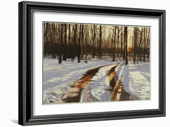 A Snowy Path at Tanglewood-Helen J. Vaughn-Framed Giclee Print