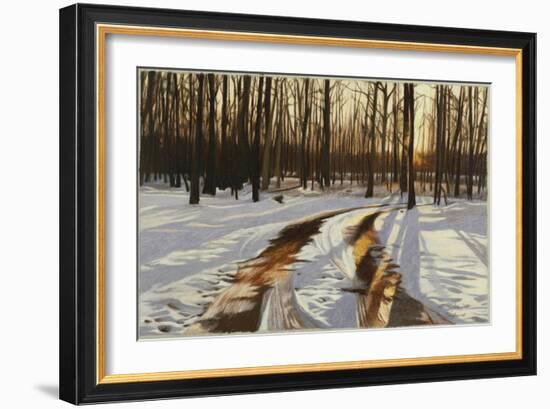 A Snowy Path at Tanglewood-Helen J. Vaughn-Framed Giclee Print