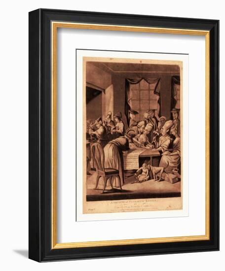 A Society of Patriotic Ladies-null-Framed Giclee Print