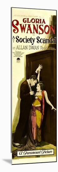 A SOCIETY SCANDAL, from left: Rod La Rocque, Gloria Swanson, 1924.-null-Mounted Art Print