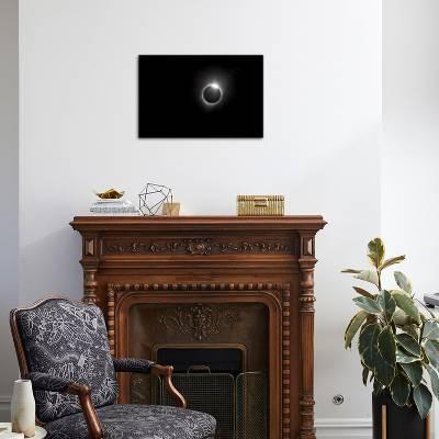 A Solar Eclipse With 99 Percent Totality Creating A Diamond Ring Effect Photographic Print By Ben Horton Art Com
