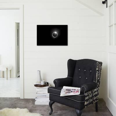 A Solar Eclipse With 99 Percent Totality Creating A Diamond Ring Effect Photographic Print By Ben Horton Art Com