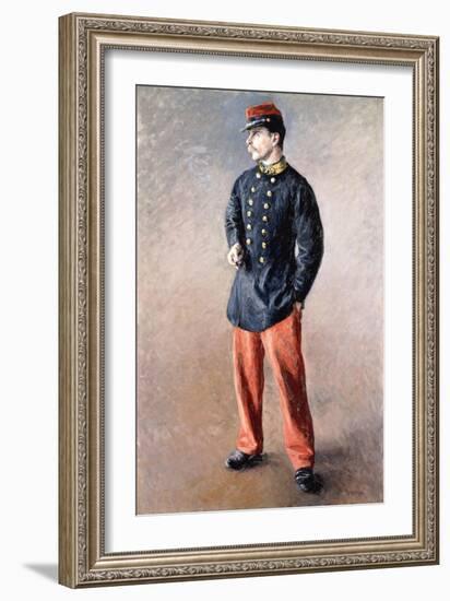 A Soldier, C.1881-Gustave Caillebotte-Framed Giclee Print