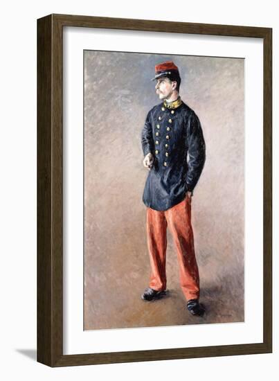 A Soldier, C.1881-Gustave Caillebotte-Framed Giclee Print