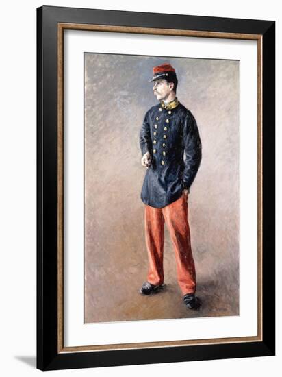 A Soldier, C.1881-Gustave Caillebotte-Framed Giclee Print