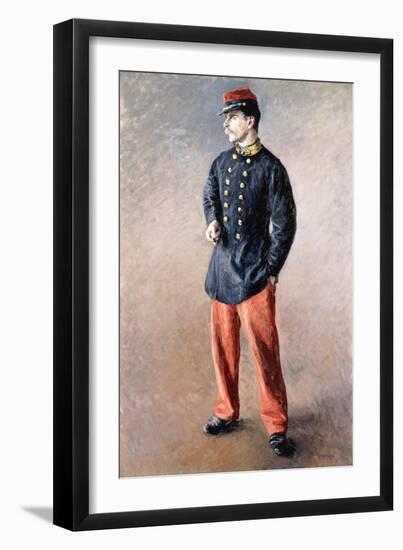 A Soldier, C.1881-Gustave Caillebotte-Framed Giclee Print