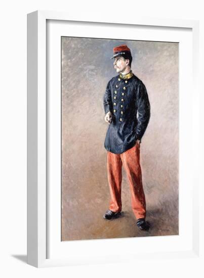 A Soldier, C.1881-Gustave Caillebotte-Framed Giclee Print