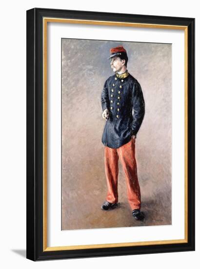 A Soldier, C.1881-Gustave Caillebotte-Framed Giclee Print