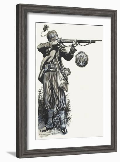 A Soldier of the 1st Special Battalion, Louisiana Tigers-Gerry Embleton-Framed Giclee Print