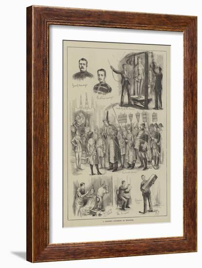 A Soldier's Pantomime at Woolwich-null-Framed Giclee Print