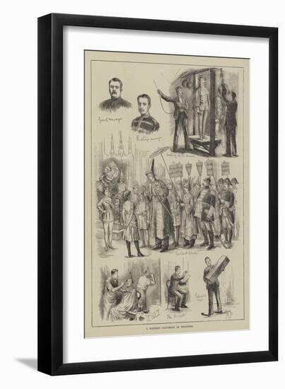 A Soldier's Pantomime at Woolwich-null-Framed Giclee Print