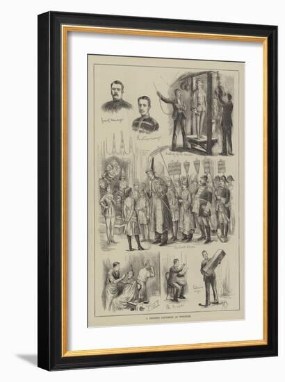 A Soldier's Pantomime at Woolwich-null-Framed Giclee Print