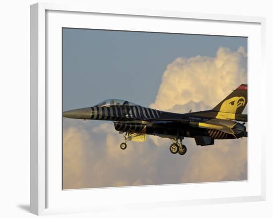 A Solo Turk F-16 of the Turkish Air Force with a Custom Paint Scheme-Stocktrek Images-Framed Photographic Print