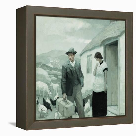 A Son of His Father, (Oil on Canvas)-Newell Convers Wyeth-Framed Premier Image Canvas