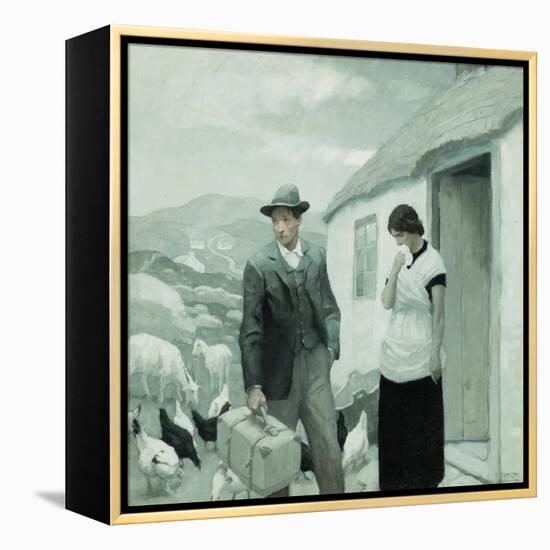 A Son of His Father, (Oil on Canvas)-Newell Convers Wyeth-Framed Premier Image Canvas