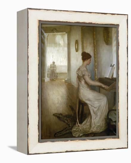 A Sonata of Beethoven, C1868-1918-Alfred Edward Emslie-Framed Premier Image Canvas