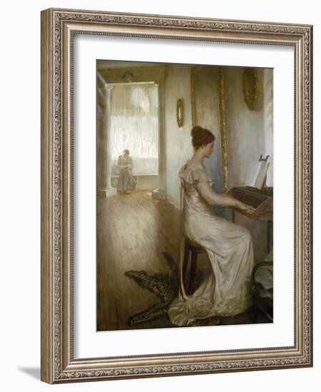 A Sonata of Beethoven, C1868-1918-Alfred Edward Emslie-Framed Giclee Print