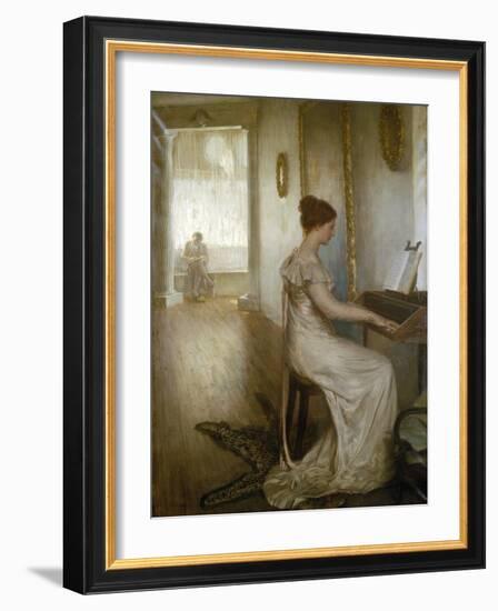 A Sonata of Beethoven, C1868-1918-Alfred Edward Emslie-Framed Giclee Print