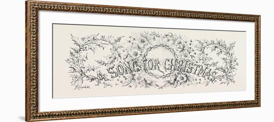 A Song for Christmas-null-Framed Giclee Print