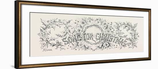 A Song for Christmas-null-Framed Giclee Print