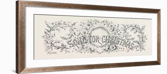 A Song for Christmas-null-Framed Giclee Print