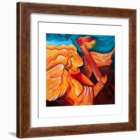 A song for Nicolette, 2001-Patricia Brintle-Framed Art Print