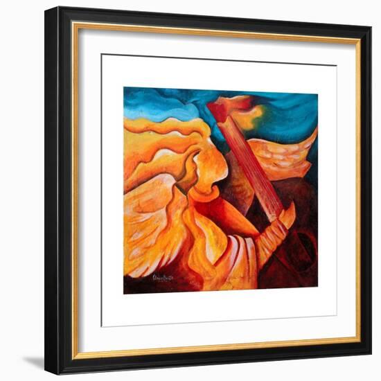 A song for Nicolette, 2001-Patricia Brintle-Framed Art Print