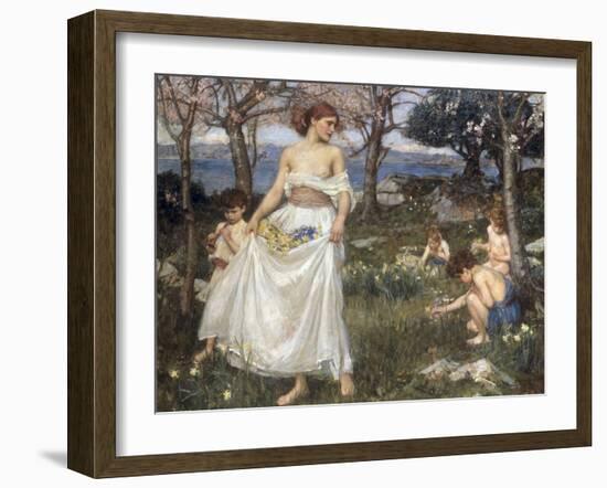 A Song of Springtime, 1913-John William Waterhouse-Framed Giclee Print