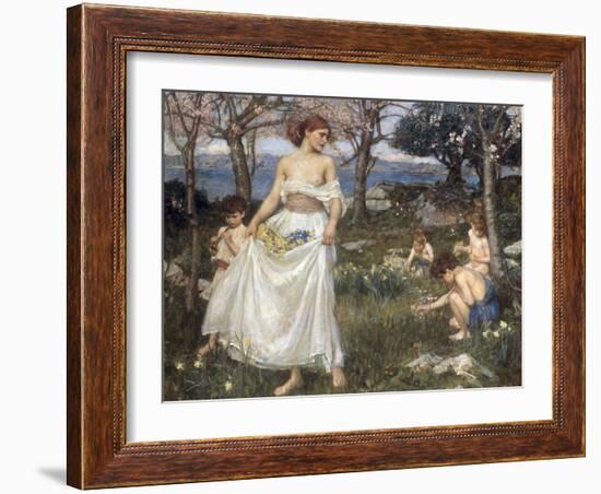 A Song of Springtime, 1913-John William Waterhouse-Framed Giclee Print