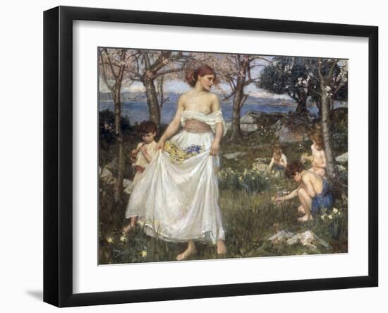 A Song of Springtime, 1913-John William Waterhouse-Framed Giclee Print