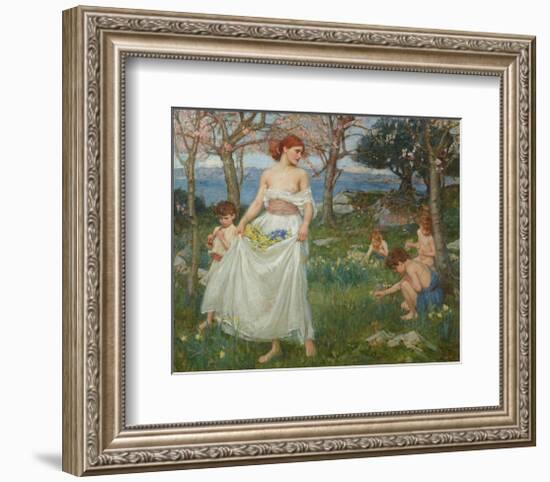 A Song of Springtime-J^W^ Waterhouse-Framed Art Print