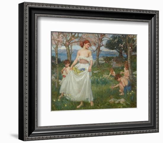 A Song of Springtime-J^W^ Waterhouse-Framed Art Print