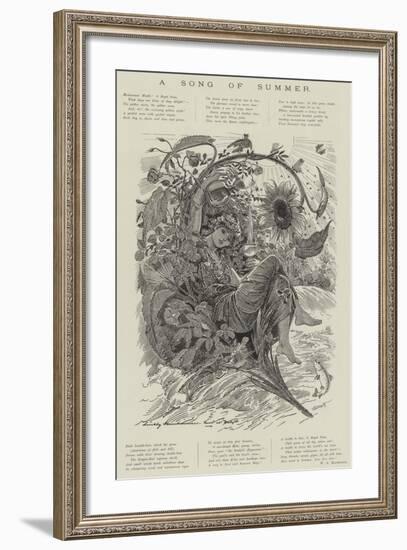 A Song of Summer-null-Framed Giclee Print