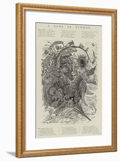 A Song of Summer-null-Framed Giclee Print