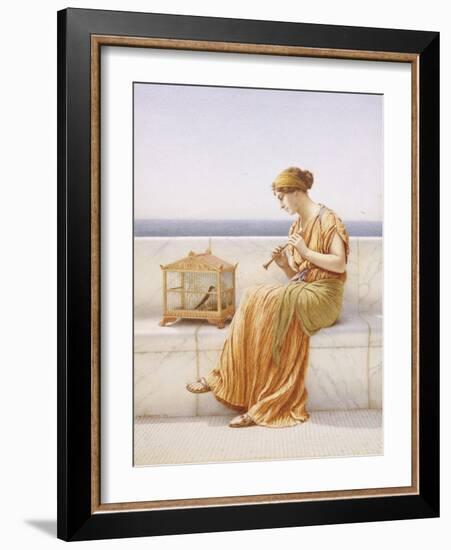 A Song Without Words, 1919-John William Godward-Framed Giclee Print