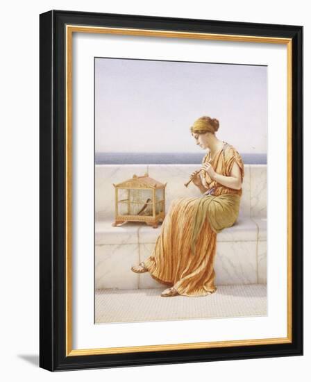 A Song Without Words, 1919-John William Godward-Framed Giclee Print