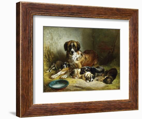 A Soporific Family-Benno Adam-Framed Giclee Print