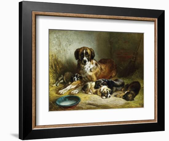 A Soporific Family-Benno Adam-Framed Giclee Print